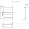 Полотенцесушитель водяной Aquanet Fiona 600x500, с полкой 00266740
