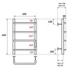 Полотенцесушитель электрический Point PN08846W П4 400x600 белый