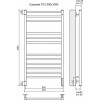 Полотенцесушитель электрический Terminus Сицилия П12 500*1000