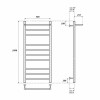 Полотенцесушитель электрический Point PN10150PE П9 500x1000 с полкой левый/правый хром