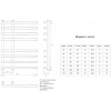 Полотенцесушитель электрический Двин L primo electro 80/15/55 1"-3/4"-1/2"
