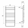Полотенцесушитель электрический Point PN09158E П7 500x800 левый/правый хром