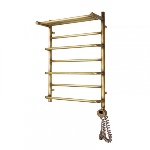 Электрический полотенцесушитель Domoterm Орфей П7 500x700 АБР ER с полкой бронза