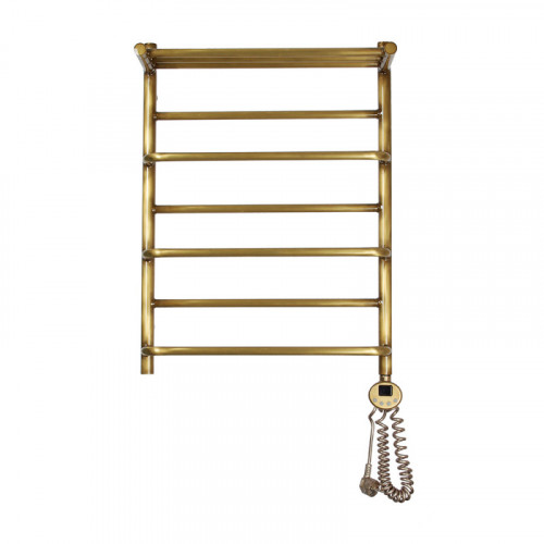 Электрический полотенцесушитель Domoterm Орфей П7 500x700 АБР ER с полкой бронза