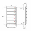 Полотенцесушитель электрический Point PN04858 П6 500x800 хром