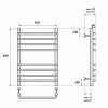 Полотенцесушитель электрический Point PN09156SE П8 500x600 левый/правый хром