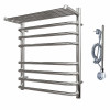 Полотенцесушитель электрический Point PN09156SPE П7 500x600 с полкой левый/правый хром