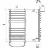 Полотенцесушитель водяной Point PN05158SP П11 500x800 хром