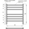 Полотенцесушитель электрический Point PN70756W П7 500x600 белый