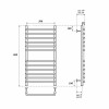 Полотенцесушитель электрический Point PN09158SE П12 500x800 левый/правый хром