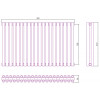Отопительный радиатор Сунержа Эстет-00 020-0332-5020 50х90 20 секций шампань