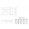 Полотенцесушитель водяной Двин C primo 32x70 1" - 3/4" - 1/2"