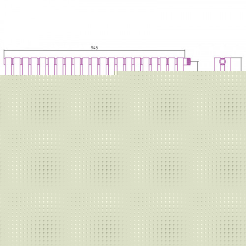 Отопительный радиатор Сунержа Эстет-00 EU50 03-0322-5021 50х94.5 21 секция золото
