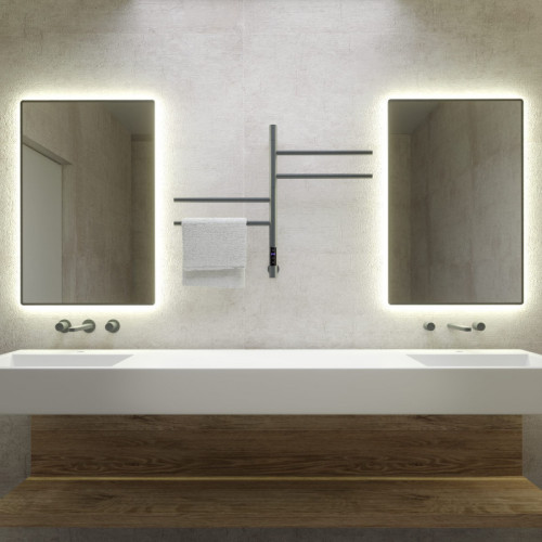 Электрический полотенцесушитель Vincea VTD-1S1CGE 43x60 графит