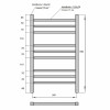 Полотенцесушитель электрический Point PN71858B П9 500x790 черный