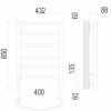 Электрический полотенцесушитель Terminus Классик П6 400х650 левый