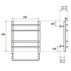 Полотенцесушитель водяной Point PN09155 П4 500x500 хром
