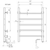 Полотенцесушитель электрический Domoterm Аврора DMT 109-5 53*71 BOX EK R