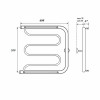 Полотенцесушитель водяной Point PN25556P 500x600 хром