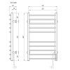 Полотенцесушитель электрический Domoterm DMT Классик 109-10 50x86 TBOX EK R правый хром