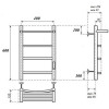 Полотенцесушитель электрический Point PN04846PB П3 400x600 черный