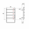 Полотенцесушитель электрический Point PN08856 П4 500x600 хром