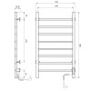 Полотенцесушитель электрический Domoterm Аврора DMT 109-8 50x90 EKTD R хром