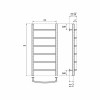 Полотенцесушитель водяной Point PN04158 П6 500x800 хром