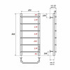 Полотенцесушитель электрический Point PN06848 П6 400x800 хром