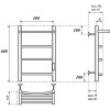 Полотенцесушитель электрический Point PN04846P П3 400x600 хром