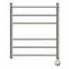 Полотенцесушитель электрический Point PN10156PE П5 500x600 с полкой левый/правый хром