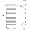Полотенцесушитель водяной Point PN05158S П12 500x800 хром