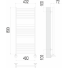 Водяной полотенцесушитель Terminus Аврора П16 400х800