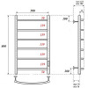 Полотенцесушитель электрический Point PN04858B П6 500x800 белый