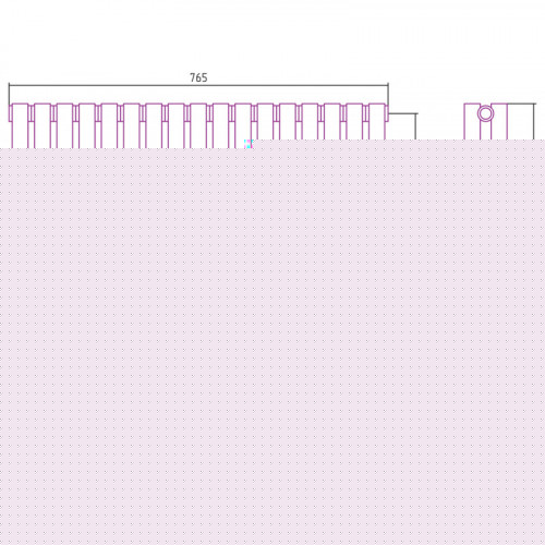 Отопительный радиатор Сунержа Эстет-11 15-0302-5017 50х76.5 темный титан муар