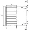 Полотенцесушитель электрический Point PN90858W П8 500x800 белый