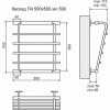 Водяной полотенцесушитель Terminus Каскад П4 500*500 боковое подключение