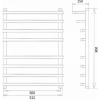 Полотенцесушитель электрический Двин F primo electro 100x50 1