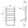 Полотенцесушитель электрический Point PN90846B П6 400x600 черный