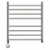 Полотенцесушитель электрический Point PN10156SPE П7 500x600 с полкой левый/правый хром
