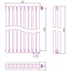 Отопительный радиатор Сунержа Эстет-11 EU50 12-0312-1809 180х40.5 9 секций белый