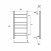 Полотенцесушитель водяной Point PN10558 П7 500x800 с боковым подключением хром