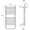 Полотенцесушитель водяной Point PN05148SP П11 400x800 хром