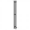 Полотенцесушитель электрический Point PN12812B (1200х80 мм, черный, диммер справа)