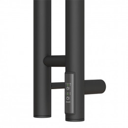 Полотенцесушитель электрический Point PN12812B (1200х80 мм, черный, диммер справа)