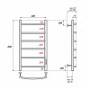 Полотенцесушитель электрический Point PN04848 П6 400x800 хром