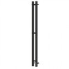 Полотенцесушитель электрический Point PN13812B (1200х80 мм, черный, диммер справа)