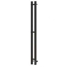 Полотенцесушитель электрический Point PN13812B (1200х80 мм, черный, диммер справа)