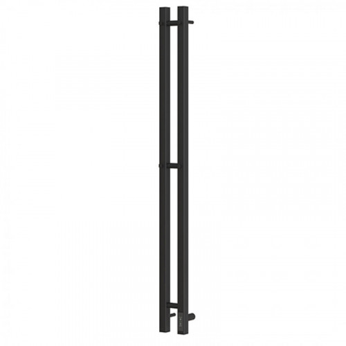 Полотенцесушитель электрический Point PN13812B (1200х80 мм, черный, диммер справа)