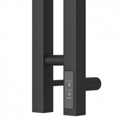Полотенцесушитель электрический Point PN13812B (1200х80 мм, черный, диммер справа)